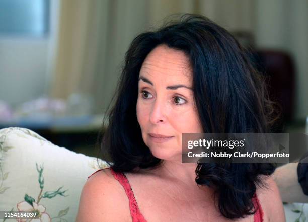 Welsh actress Samantha Spiro in rehearsals for a production of Alan Bennett's "Kafka's Dick", directed by David Grindley at the Theatre Royal in...
