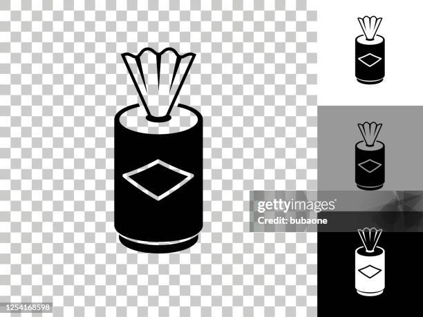 clean wipes icon on checkerboard transparent background - wet wipe stock illustrations