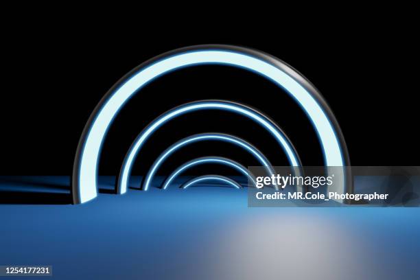 modern 3d abstract background modern platform for product presentation, mock up background - 3d circle photos et images de collection