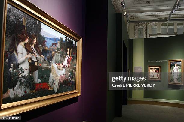 The work entitled Saint Cecilia by English artist John William Waterhouse is pictured in a room of the Orsay museum in Paris on September 12, 2011 on...