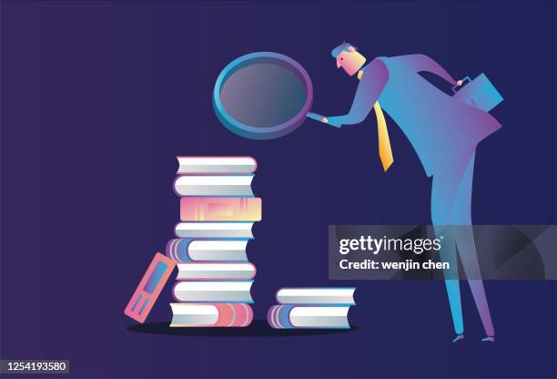find knowledge in the book - case closed stock illustrations