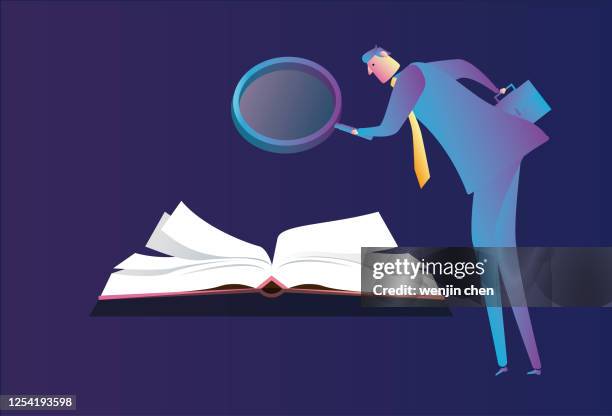 find knowledge in the book - case closed stock illustrations