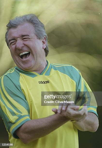 Portrait of Terry Venables of Great Britain, the newly appointed coach of the Australian National football team, taken in Melbourne, Australia. \...