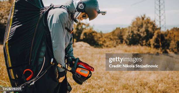 paraglider close up - skydive close up stock pictures, royalty-free photos & images