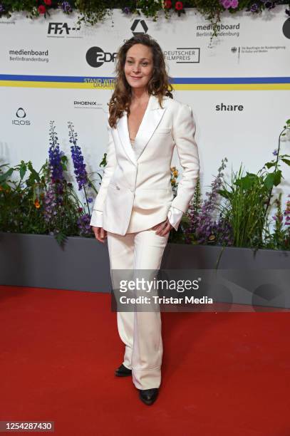 Jeanette Hain attends the Lola - German Film Award 2023 - red carpet arrivals at Theater am Potsdamer Platz on May 12, 2023 in Berlin, Germany.