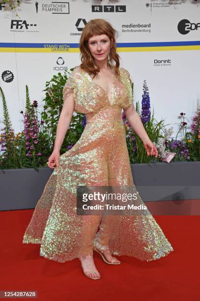 Sarah Bauerett attends the Lola - German Film Award 2023 - red carpet arrivals at Theater am Potsdamer Platz on May 12, 2023 in Berlin, Germany.