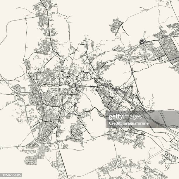 mecca, saudi arabia vector map - red sea saudi arabia stock illustrations