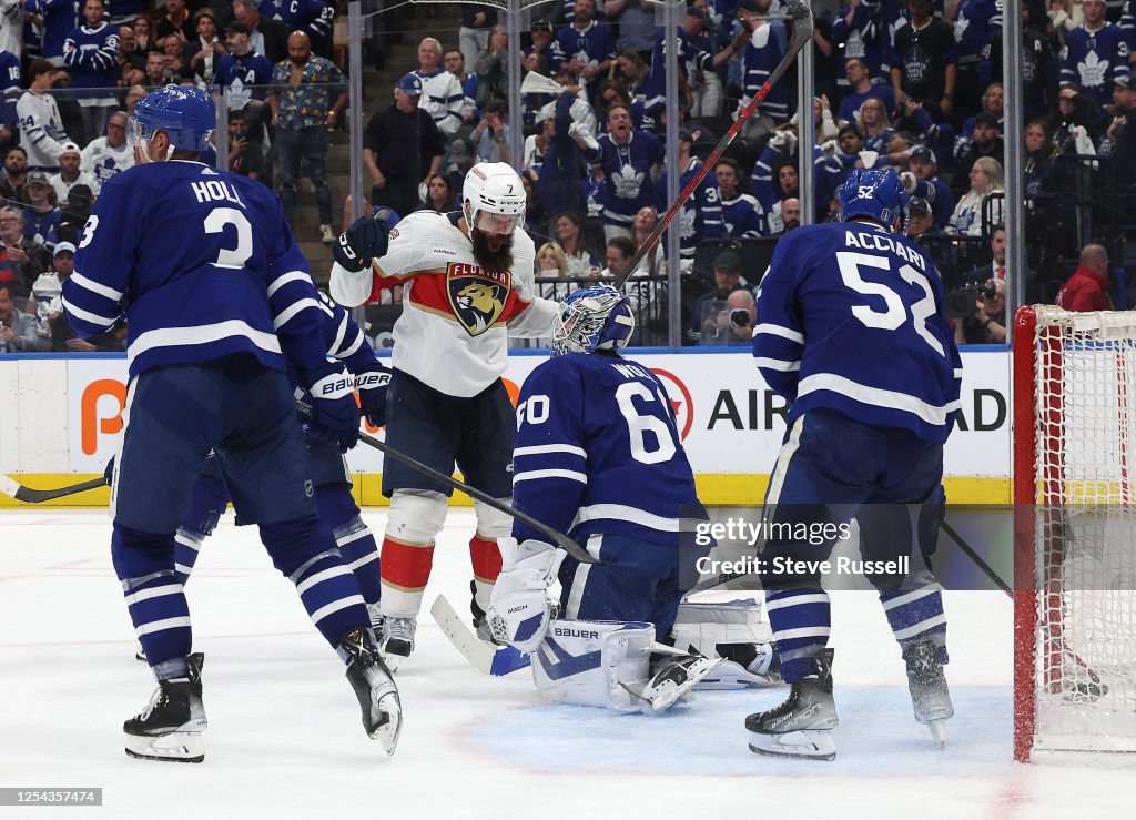 Toronto Maple Leafs are eliminated by the Florida Panthers in five games with a 3-2 overtime loss in the second round of the NHL Stanley Cup playoffs