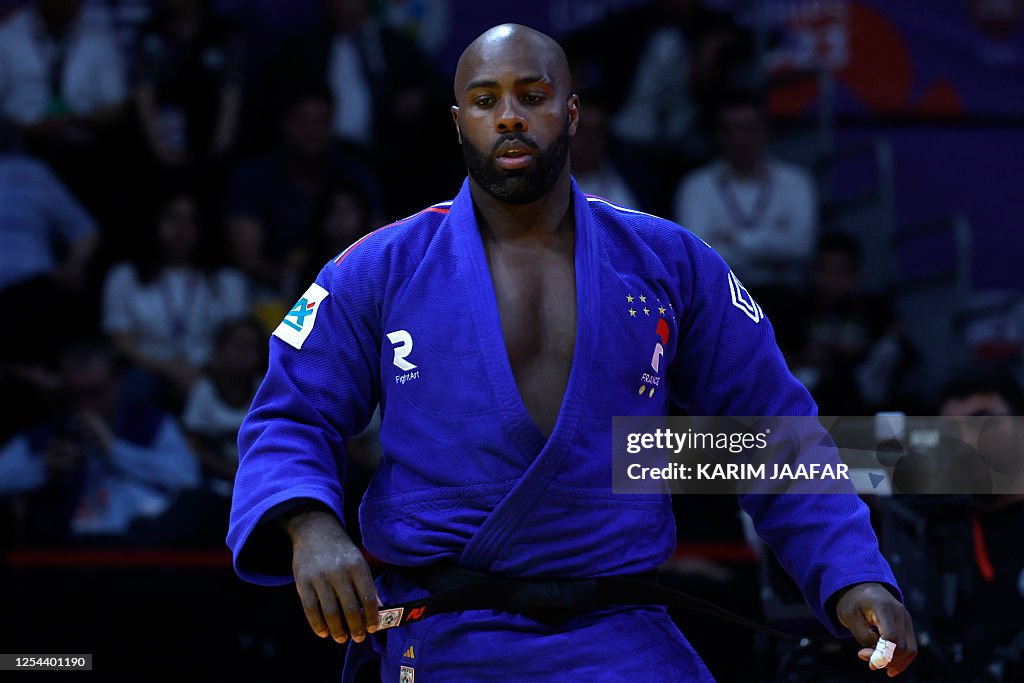 Teddy Riner Height France's Teddy Riner reacts as he competes with Mongolia's... News ...