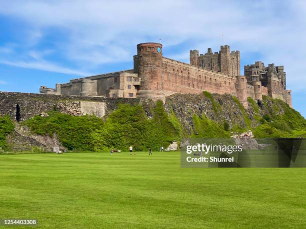 bamburgh castle, england - berwick upon tweed stock pictures, royalty-free photos & images