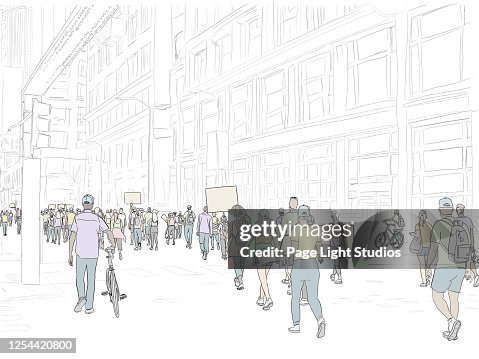 Protest Drawable Protest Drawingcolor High-Res Vector Graphic - Getty Images