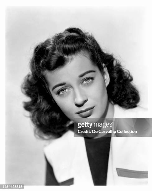 Actress Gail Russell as 'Kim Mitchell' in a publicity shot from the movie 'Captain China' United States.