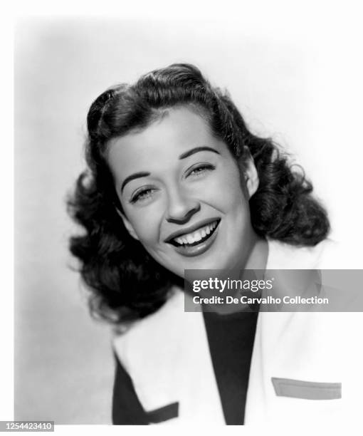 Actress Gail Russell as 'Kim Mitchell' in a publicity shot from the movie 'Captain China' United States.