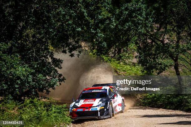 Kalle Rovanpera of Toyota Gazoo Racing and Jonne Halttunen of Toyota Gazoo Racing in action during Day Three of the FIA World Rally Championship...