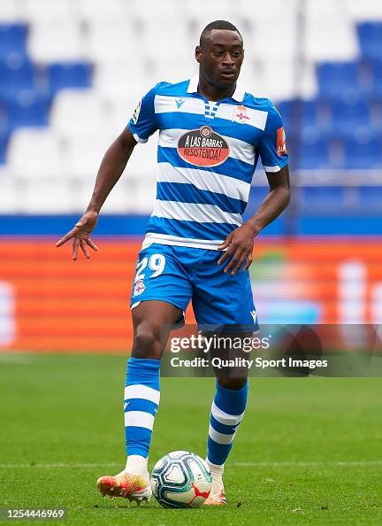Sadick Mujaid Sadick of RC Deportivo in action during the La Liga Smartbank ...