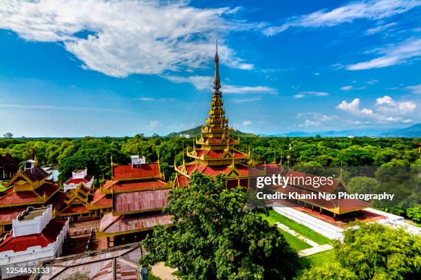 mandalay palace - mandalay fort stock pictures, royalty-free photos & images