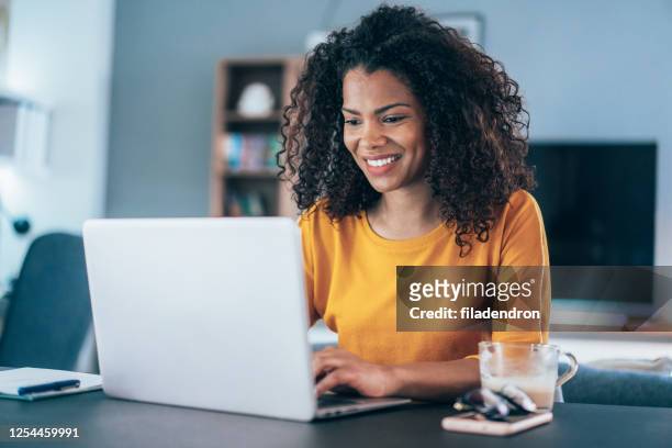 home office - eastern european woman stock pictures, royalty-free photos & images