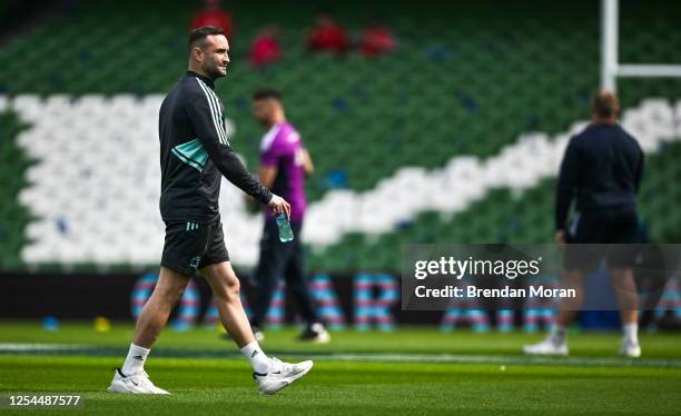 Dublin , Ireland - 13 May 2023; Dave Kearney of Leinster walks the pitch before the United Rugby Championship Semi-Final match between Leinster and...