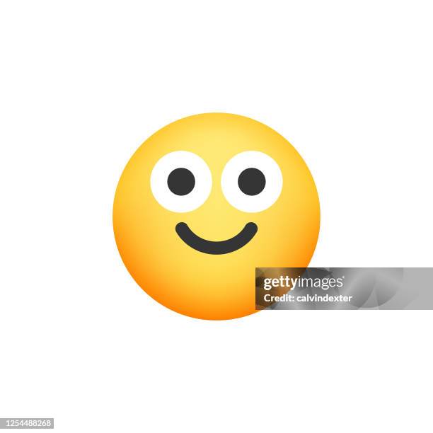emoticon design color gradient style - determination face stock illustrations