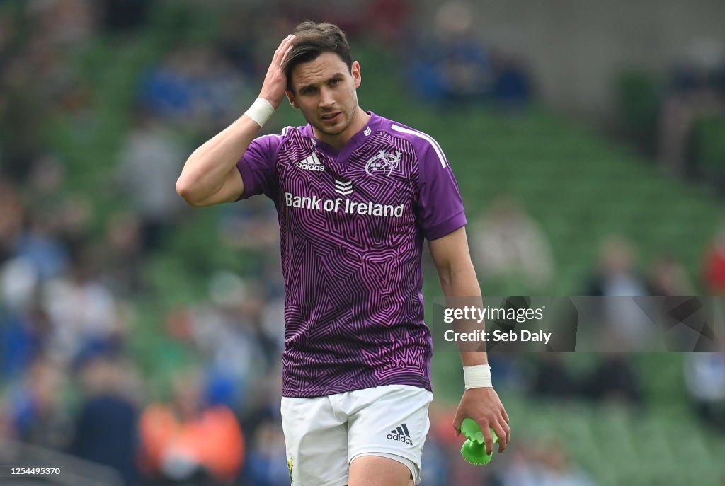 Dublin , Ireland 13 May 2025; Joey Carbery of Munster before the