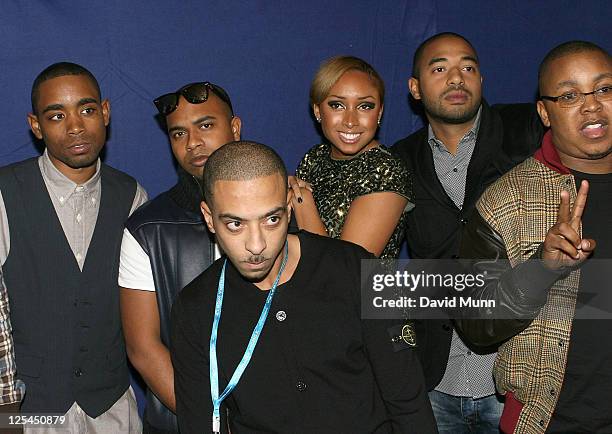 Roll Deep attends BBC Radio 1's Reggie Yate's Party at Blue Bar on October 20, 2010 in Liverpool, England.