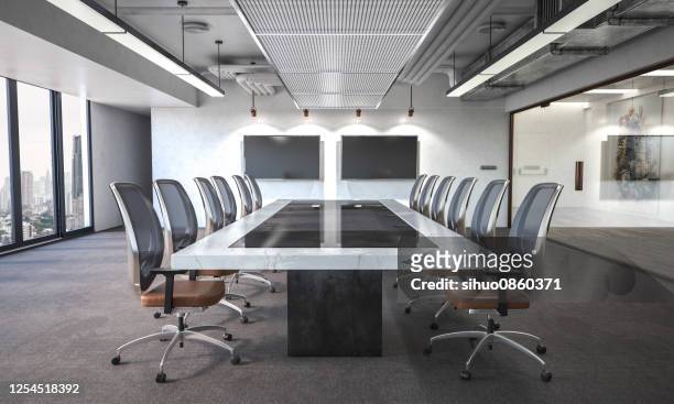 moderna sala riunioni - senza persone foto e immagini stock