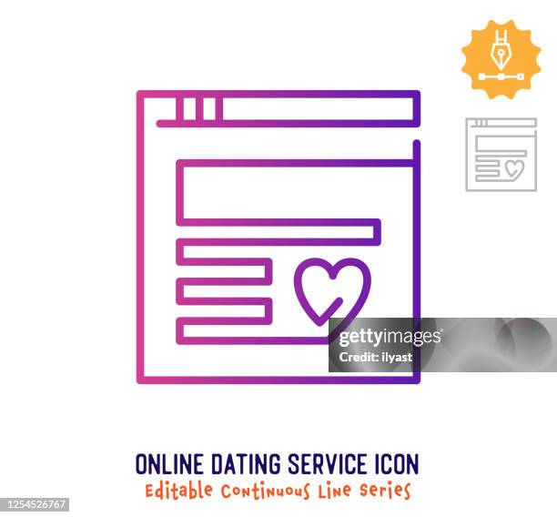 Continuous Line Script Engaged Continuous Line Talk Bubbles Photos and Premium High Res Pictures ...