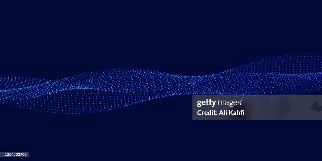 Abstract Particle Technology Background High-Res Vector Graphic - Getty ...