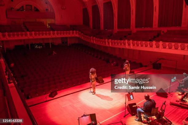 Dannielle Steers and Claudia Kariuki perform on stage during "Turn Up London" at Cadogan Hall on June 29, 2020 in London, England. Captured live at...