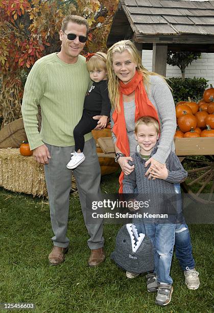 David Sanov, Megan Sanov, Allison Sweeny and Benjamin Sanov attendHalloween Carnival Presented By Pottery Barn Kids To Benefit Operation Smile at...