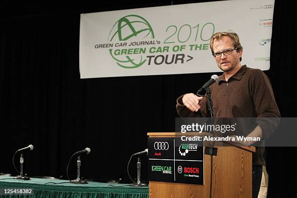 President of Global Green USA Matt Petersen at Audi And Rentech Presents "Eureka! Diesel Driving the Future" Journey held at The Petersen Automotive...