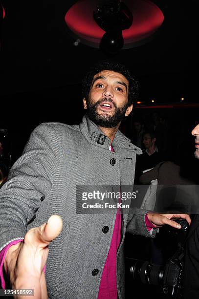 Actor Ramzy Bedia attends 'Les Petits Mouchoirs' Premiere After Party at L'Arc Club on October 14, 2010 in Paris, France.