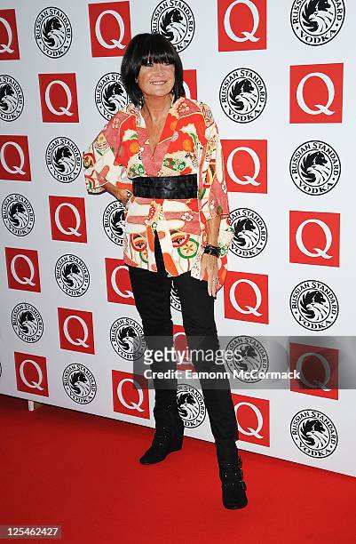 Sandie Shaw arrives at the Q Awards 2010 at The Grosvenor House Hotel on October 25, 2010 in London, England.