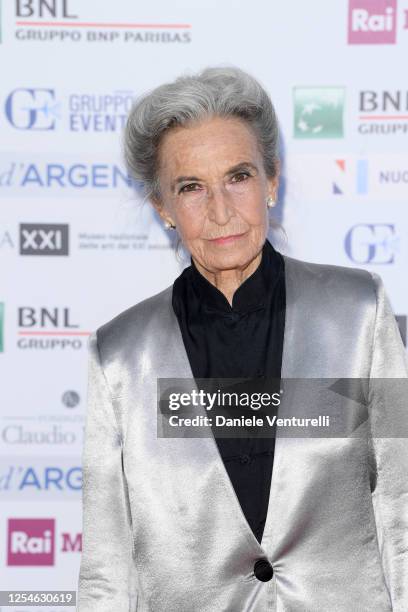 Barbara Alberti attends the 74th edition of the Nastri D'Argento 2020 on July 06, 2020 in Rome, Italy.