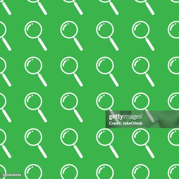 magnifying glass pattern silhouette 2 - seeing double stock illustrations