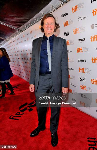 Writer/Director David Hare arrives at the "Page Eight" Closing Night Premiere during the 2011 Toronto International Film Festival held at the Roy...