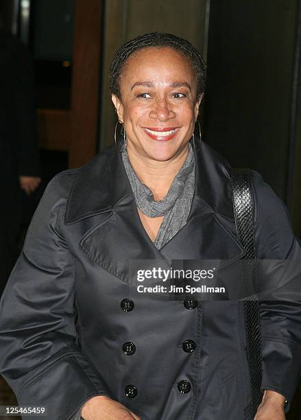 Actress S. Epatha Merkerson attends The Cinema Society & Everlon Diamond Knot Collection screening of "Welcome To The Rileys" on October 18, 2010 at...