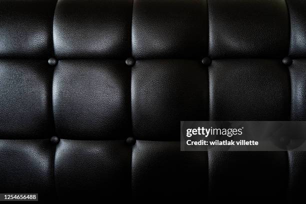 close up black leather and texture background - black leather texture stock-fotos und bilder