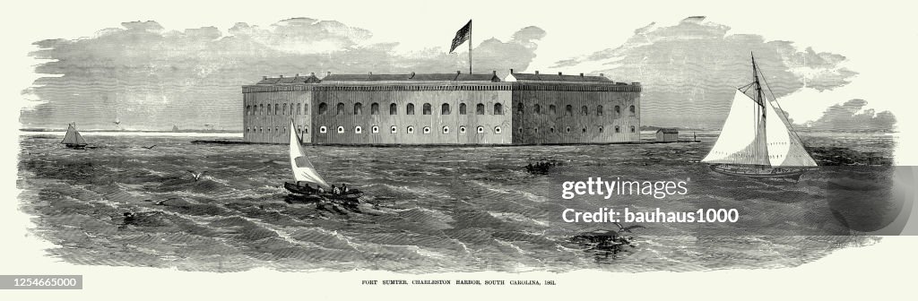 Vintage Fort Sumter, Charleston, SC