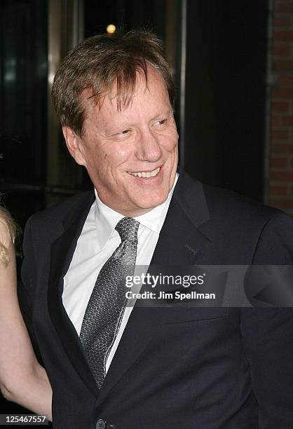 Actor James Woods attends The Cinema Society & Everlon Diamond Knot Collection screening of "Welcome To The Rileys" on October 18, 2010 at the...