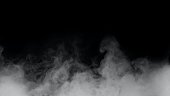 Fog or white smoke on a black background