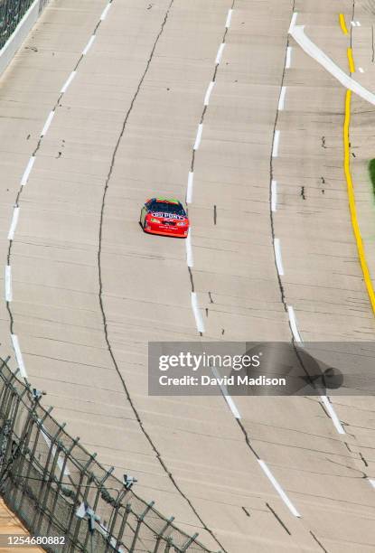 Jeff Gordon practices for the EA Sports 500 NASCAR Winston Cup race on September 26, 2003 at the Talladega Superspeedway in Talladega, Alabama.