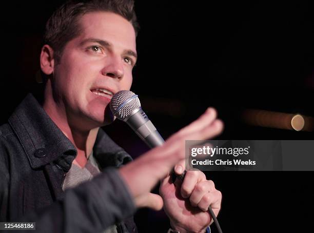 Television host Jason Kennedy attends Mark Salling's official record release party at My House on October 22, 2010 in Hollywood, California.