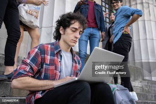 Front Computer Student Student In Front Of Computer Photos and Premium High Res Pictures ...