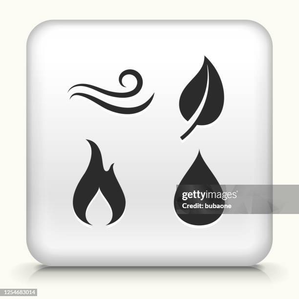 four elements of nature icon - the four elements stock illustrations