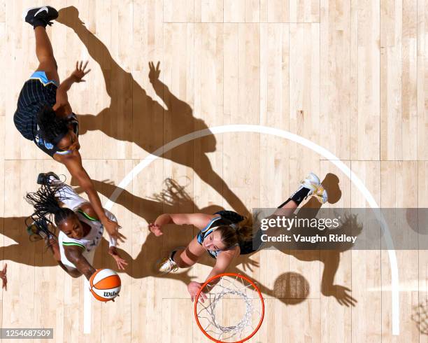 Tiffany Mitchell of the Minnesota Lynx drives to the basket during the game on May 13, 2023 at the Scotiabank Arena in Toronto, Ontario, Canada. NOTE...