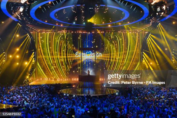 Sweden entrant Loreen singing the wining song during the Eurovision Song Contest at the M&S Bank Arena in Liverpool. Loreen has become the first...