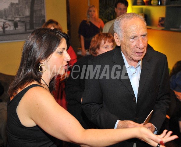 Open Wireimage Actor Mel Brooks and writer Michelle Kholos Brooks arrive at Open ...