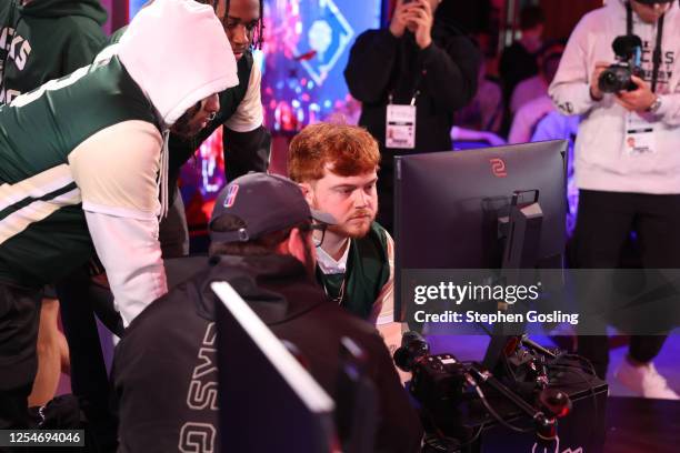 Dawsix of Bucks Gaming plays during the 2023 NBA 2K League 3v3 Playoff Tournament on May 13, 2023 at District E Gaming in Washington, DC. NOTE TO...