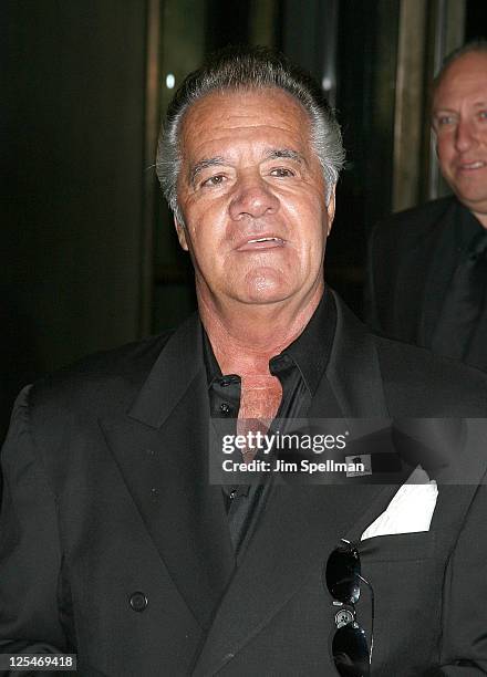 Actor Tony Sirico attends The Cinema Society & Everlon Diamond Knot Collection screening of "Welcome To The Rileys" on October 18, 2010 at the...